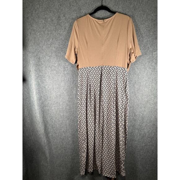 Noracora Jumpsuit Women Medium Brown Relax Stretch Mature Neutral Vacation NWT - Picture 5 of 6